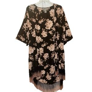 Spoon Jeans Flower print long Kimono